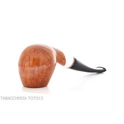 Amorelli pipe Brandy shape curved natural smooth root, Frac series