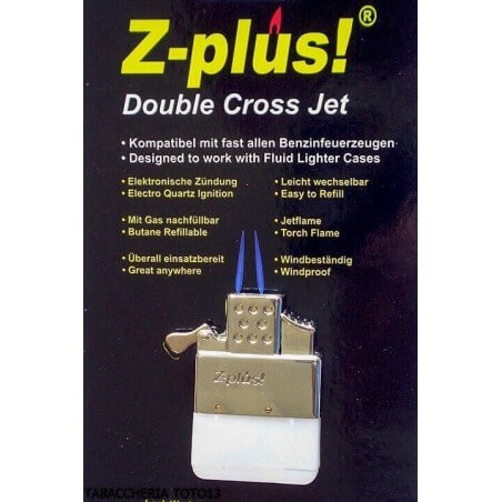 Z-plus inserto double jet flame doppia a gas per accendino